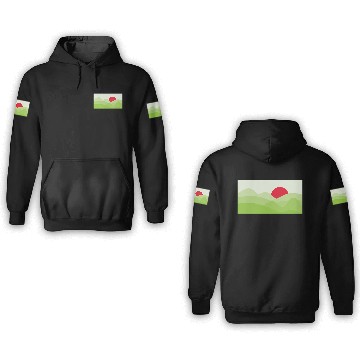 Discover Minimalist Sun Light Green 3D Hoodies