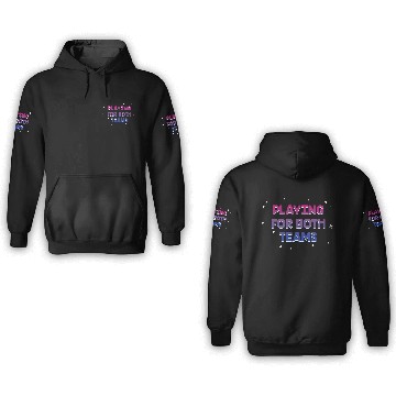 Discover Playing for Both Teams Bisexual LGBTQ Bi Pride 3D Hoodies