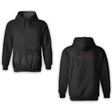 Discover Techno Music All Night Long 3D Hoodies