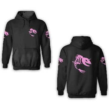 Discover Fish Skeleton 3D Hoodies