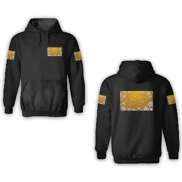Discover Winter Snowflakes Orange Pattern 3D Hoodies