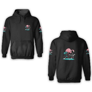 Discover Pink Flamingo Whisperer Animal Wading Bird Lover 3D Hoodies