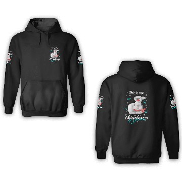 Discover Winter Christmas Pyjama rabbit 3D Hoodies