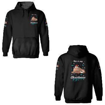 Discover Winter Christmas Pyjama Sloth 3D Hoodies