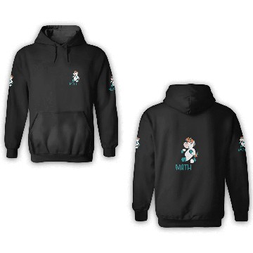Discover Math Number Lovers Mathematics Unicorn Teacher 3D Hoodies