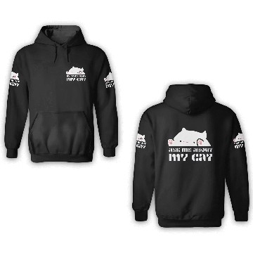 Discover Ask Me About My Cat 3D Hoodies