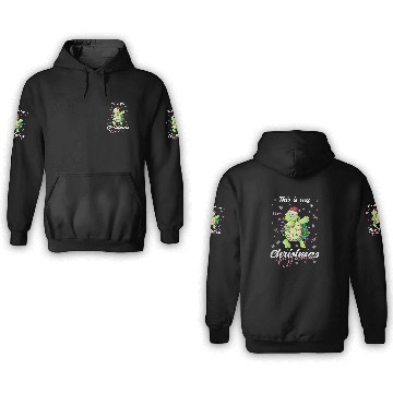 Discover Winter Christmas Pyjama Turtle 3D Hoodies