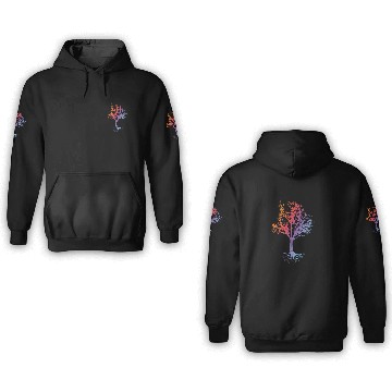 Discover Rainbow Tree 3D Hoodies