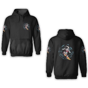Discover Astronaut Surfing 3D Hoodies