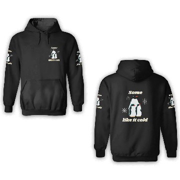 Discover Some like it cold penguin family winter design 3D Hoodies