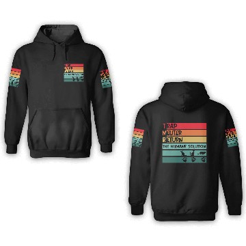 Discover Trap, neuter, return, human solution street cat 3D Hoodies