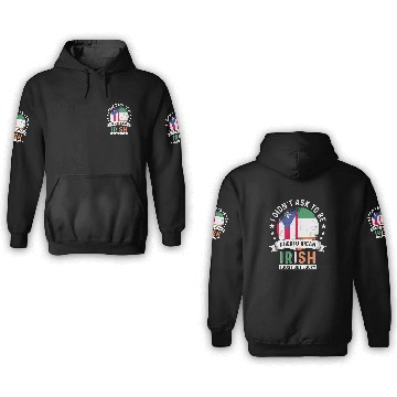 Discover Puerto Rico Flag Ireland Grown Got Lucky 3D Hoodies