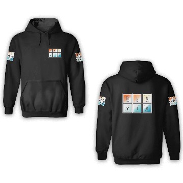Discover Tel Aviv | Periodic Table of Elements 3D Hoodies