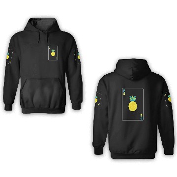 Discover Open Faced Chinese Poker Pineapple 3D Hoodies