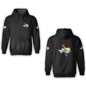 Discover Houston Pride Gay Lesbian Queer Texas Rainbow Flag 3D Hoodies