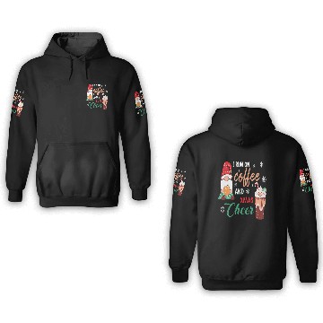 Discover I RUN ON COFFEE AND CHRISTMAS CHEER 3D Hoodies