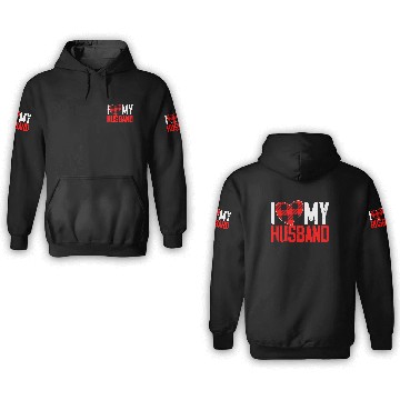 Discover I Love My Hubby Valentines Day Marriage Cupid Love 3D Hoodies