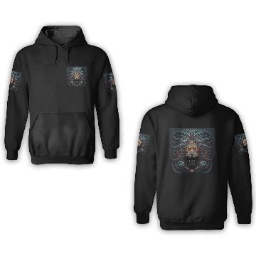 Discover Dark Fantasy Lion Version 3 3D Hoodies