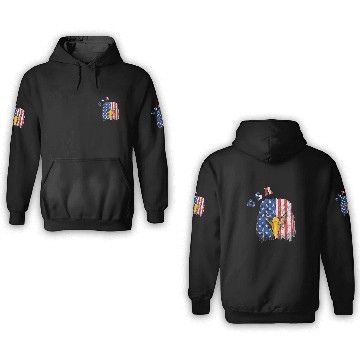 Discover USA - Bald Eagle 3D Hoodies