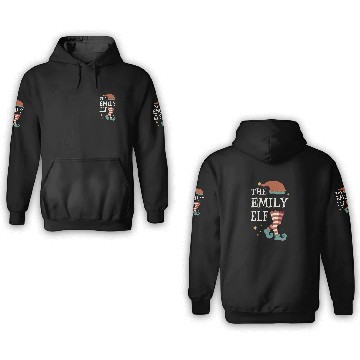Discover The Emily Elf - Christmas Pajama for Emily 3D Hoodies