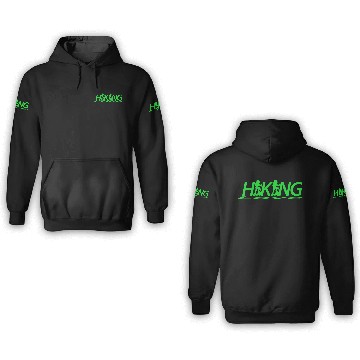 Discover Hiking Love Design Green 3D Hoodies