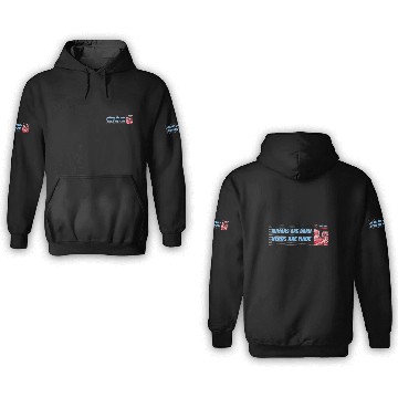 Discover HUMANS ARE BORN, HEROS ARE MADE, RIDE THE STORM 3D Hoodies