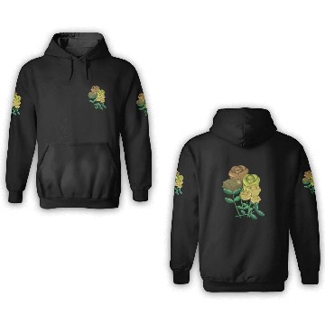 Discover flowers bouquet symbol nature yellow 3D Hoodies