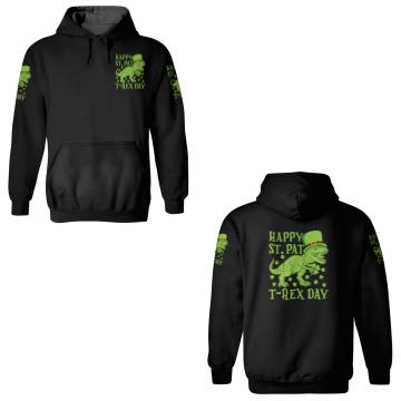 Discover Happy St Pat Trex Day Dino St Patricks Day Toddler 3D Hoodies