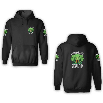 Discover Shenanigans Squad Funny St. Patricks Day Matching 3D Hoodies
