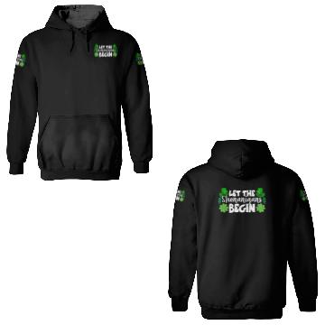 Discover Let The Shenanigans Begin Funny Clovers St Patrick 3D Hoodies