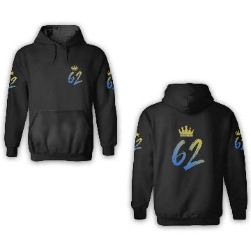 Discover 62 number crown 3D Hoodies