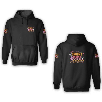 Discover Thanksgiving Halloween 3D Hoodies, Spooky Mama Ghost