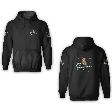 Discover Robin Bird Watching Redbreast Birding Christmas 3D Hoodies