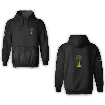 Discover Cool African Ancestry Pride Flag Black History 3D Hoodies