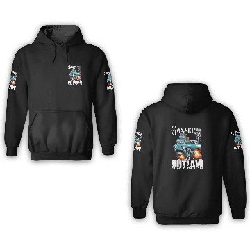 Discover Gasser Outlaw Class Vintage Drag Racing Race Car 3D Hoodies