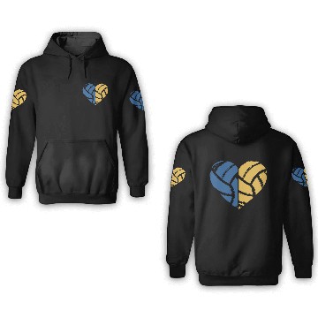Discover Volleyball Heart Volleyball Lover Gift for Player 3D Hoodies