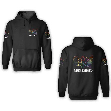 Discover Morehead Pride Month Pride Flag LGBT Community LGB 3D Hoodies
