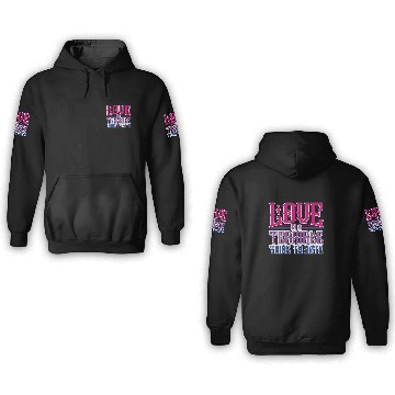 Discover Love Is A Terrible Thing To Hate Bisexual Pride 3D Hoodies
