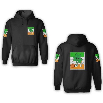 Discover Basketball Player St. Patrick's Day Irish Pride 3D Hoodies