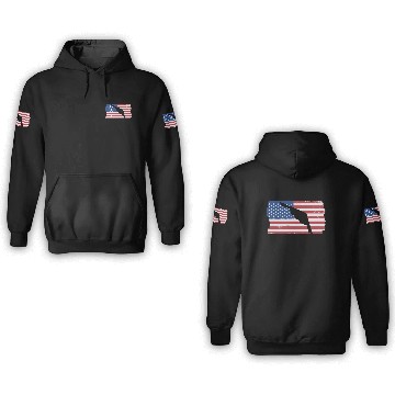 Discover B-2 Stealth Bomber Military Airplane American Flag 3D Hoodies
