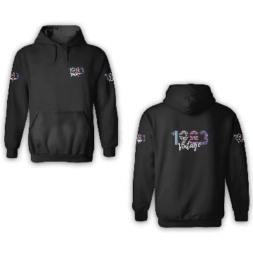 Discover 40 Years Vintage 1983 Retro 40th Birthday 3D Hoodies