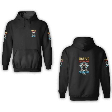 Discover Native American Discovered Columbus 1492 Anti 3D Hoodies