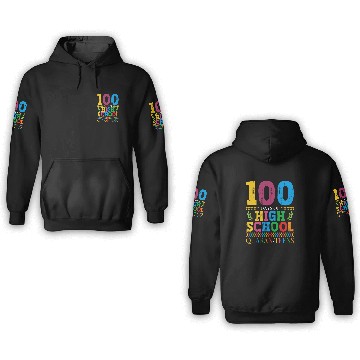 Discover 100 Days Of High School Quaran-teens Masked 3D Hoodies