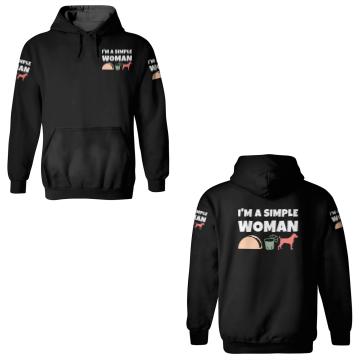 Discover I'm A Simple Woman Tacos Tequila Jack Russell 3D Hoodies