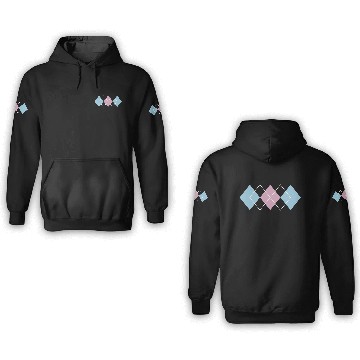 Discover Argyle Vintage Minimalist Pattern 3D Hoodies