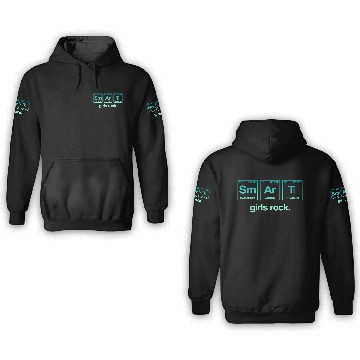 Discover SMART GIRLS ROCK - Elements Periodic Table 3D Hoodies