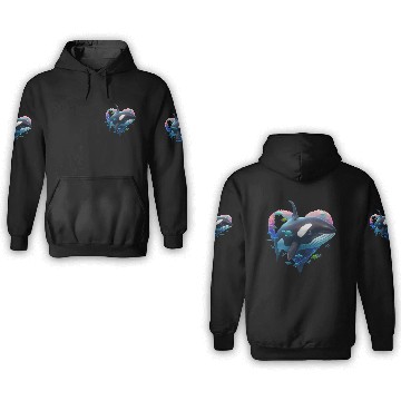 Discover Orca Is My Valentine 3D Hoodies
