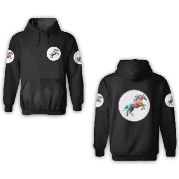 Discover Horse: Running 3D Hoodies