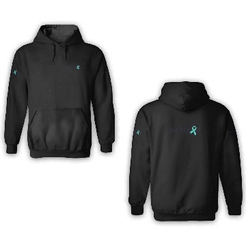 Discover Warrior Motivational Teal Awareness Ribbon 3D Hoodies