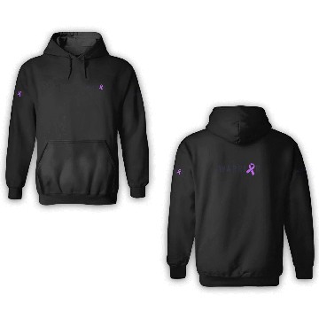 Discover Epilepsy Warrior Men Dad Father Purple Ribbon 3D Hoodies